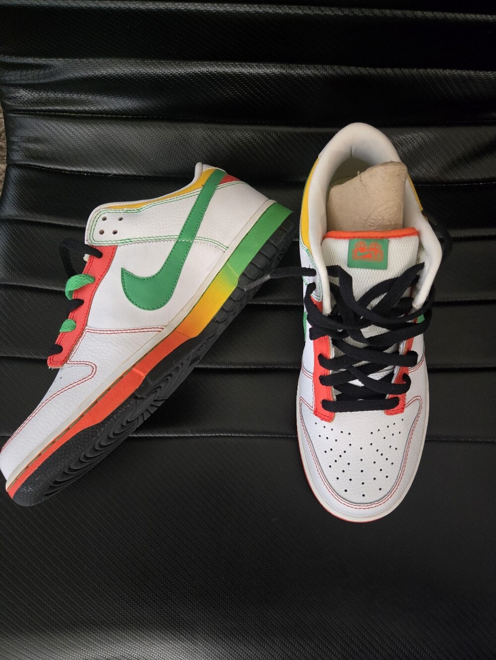 White Rasta Nike Dunk Low 6.0 (2008) - Picture 10 of 12